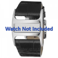 Horlogeband DKNY NY4179 Leder Zwart 29mm - thumbnail