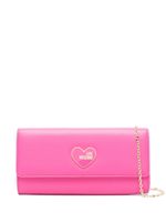 Love Moschino pochette à plaque logo - Rose - thumbnail