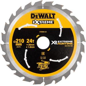 DeWALT Cirkelzaagblad voor Hout | Extreme Runtime | Ø 210mm Asgat 30mm 24T - DT99565-QZ