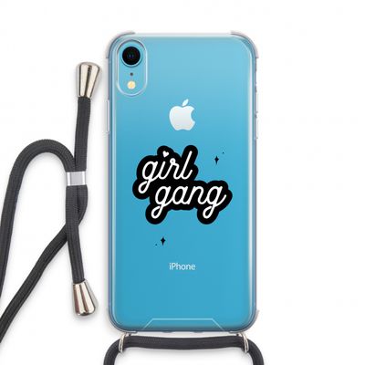Girl Gang: iPhone XR Transparant Hoesje met koord