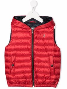 Herno Kids gilet matelassé à capuche - Rouge