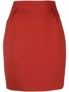 Thierry Mugler Pre-Owned minijupe crayon à taille haute - Rouge