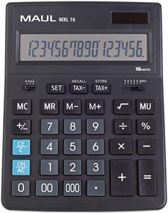 MAUL MXL 16 calculator Desktop Rekenmachine met display Zwart