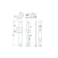 Knop/kruk paar PRIO rechth. SKG*** rvs mat blind/PC92 LS