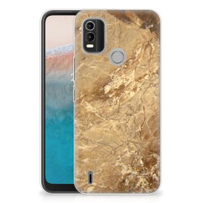 Nokia C21 Plus | TPU | Siliconen hoesje | Marmer Creme