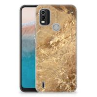 Nokia C21 Plus | TPU | Siliconen hoesje | Marmer Creme