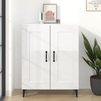 Dressoir 69,5x34x90 cm bewerkt hout hoogglans wit