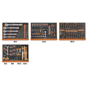 Beta 5988U/7M ?215 delig assortiment gereedschappen in EVA foam inlegbakken - 059881019 059881019