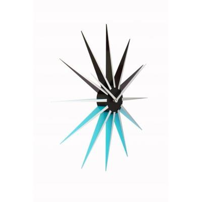 NeXtime klok 3051bl nova, ø50 cm, wall, black/ blue