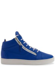 Giuseppe Zanotti baskets Frankie à plaque logo - Bleu