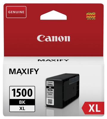 Canon inktcartridge PGI-1500XL, 1.200 pagina&apos;s, OEM 9182B001, zwart