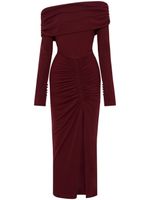 Nicholas Ascha long-sleeve dress - Rouge - thumbnail