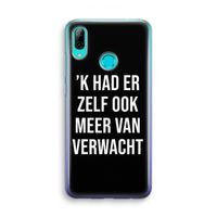 Meer verwacht - Zwart: Huawei P Smart (2019) Transparant Hoesje