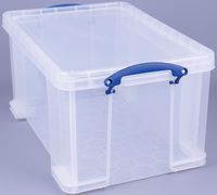 Really Useful Box 48 liter, transparant, per stuk verpakt in karton - thumbnail