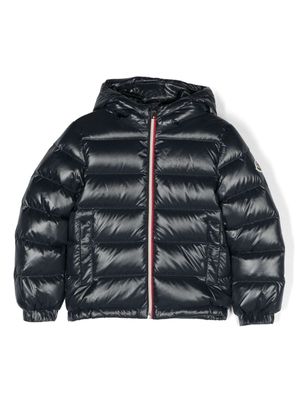 Moncler Enfant veste matelassée à fermeture zippée - Bleu