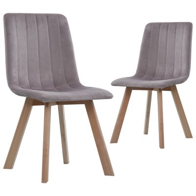 vidaXL Eetkamerstoelen 2 st fluweel roze vidaXL Eetkamerstoelen 2 st fluweel roze