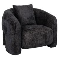 Richmond Fauteuil 'Milania' Chenille, kleur Zwart
