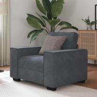 Fauteuil 60 cm fluweel donkergrijs Fauteuil 60 cm fluweel donkergrijs