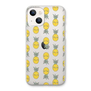Ananas: iPhone 13 Transparant Hoesje