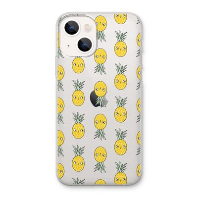 Ananas: iPhone 13 Transparant Hoesje