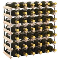 Wijnrek voor 42 flessen massief grenenhout - thumbnail