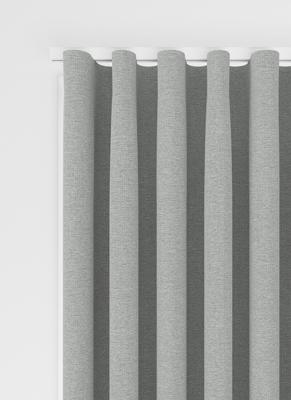 Staba gordijn - Zilver met Wave plooi