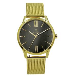 Montreville MON-3 Horloge Luxor staal goudkleurig-zwart 40 mm