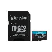 Micro SD geheugenkaart met adapter Kingston SDCG4/64GB