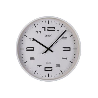 Muurklok Versa Wit Plastic 25 x 25 x 4 cm
