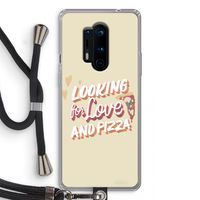 Pizza is the answer: OnePlus 8 Pro Transparant Hoesje met koord