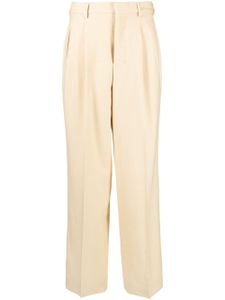 AMI Paris pantalon droit en laine vierge - Tons neutres