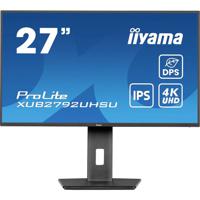 Iiyama ProLite XUB2792UHSU-B6 LED-monitor Energielabel F (A - G) 68.6 cm (27 inch) 3840 x 2160 Pixel 16:9 4 ms HDMI, DisplayPort, Hoofdtelefoon (3.5 mm - thumbnail