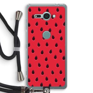 Watermelon: Sony Xperia XZ2 Compact Transparant Hoesje met koord