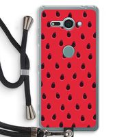 Watermelon: Sony Xperia XZ2 Compact Transparant Hoesje met koord