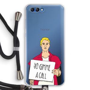 Gimme a call: Honor 10 Transparant Hoesje met koord
