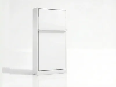 Tweepersoons bedkast Royal Twin 100x200 cm Wit