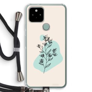 Violets are blue: Pixel 5 Transparant Hoesje met koord
