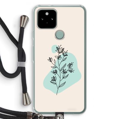 Violets are blue: Pixel 5 Transparant Hoesje met koord