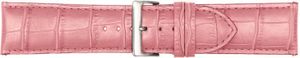 Horlogeband Poletto 454S.16.24 Leder Roze 24mm