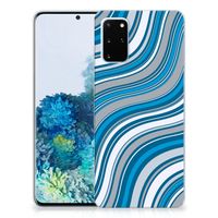 Samsung Galaxy S20 Plus TPU bumper Waves Blue - thumbnail