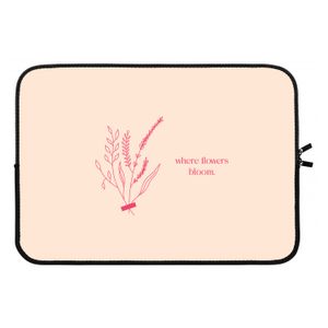 Where flowers bloom: Laptop sleeve 13 inch