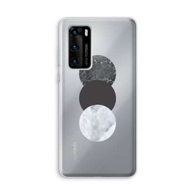 Marmeren cirkels: Huawei P40 Transparant Hoesje