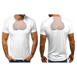 Grappig Grappen Mens T-Shirt Anime Cartoon Anime 3D Klassiek Street Style Voor Voor Stel Voor heren Dames Volwassenen 3D afdrukken Lightinthebox