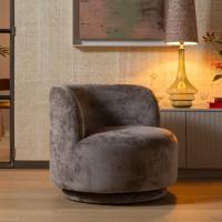WOOOD Draaifauteuil 'Popular' Modulair, Chenille, kleur Taupe