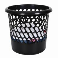 Whitefurze prullenbak - 25 liter - Kunststof - Zwart - 30 x 28 cm