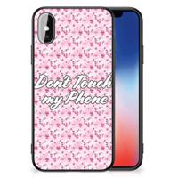 iPhone X | Xs | Telefoon Hoesje | Flowers Pink DTMP