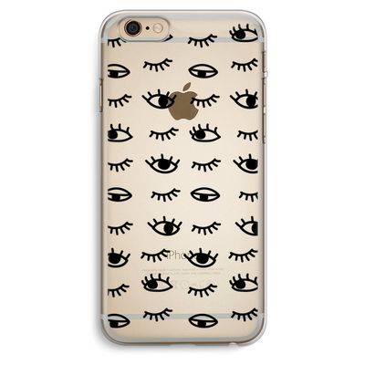 Eye pattern #2: iPhone 6 Plus / 6S Plus Transparant Hoesje