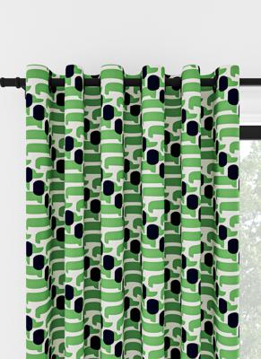 Orla Kiely - Ringgordijn - Dog Show Green