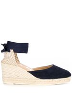 Manebi espadrilles à semelle compensée - Bleu - thumbnail