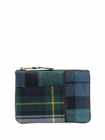 Comme Des Garçons Wallet portefeuille à motif tartan - Vert - thumbnail